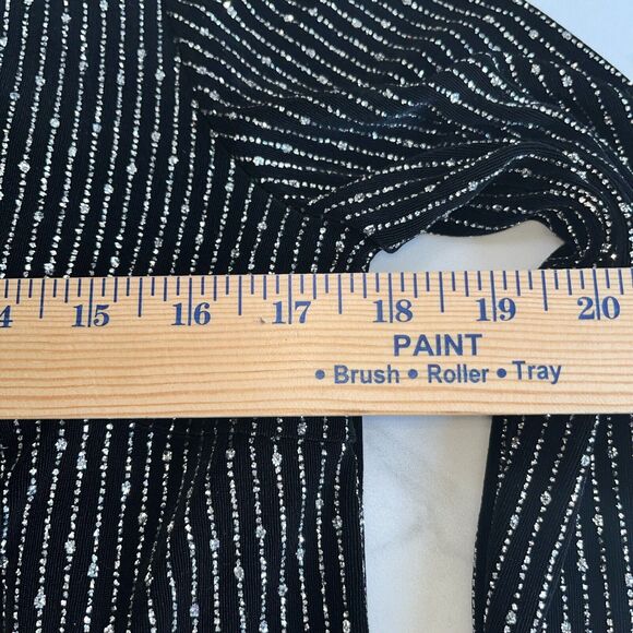 Onyx Nite 2 Piece Set Jacket Tank Sz Sm Black Silver Sparkle Rhinestone Evening - Picture 5 of 13